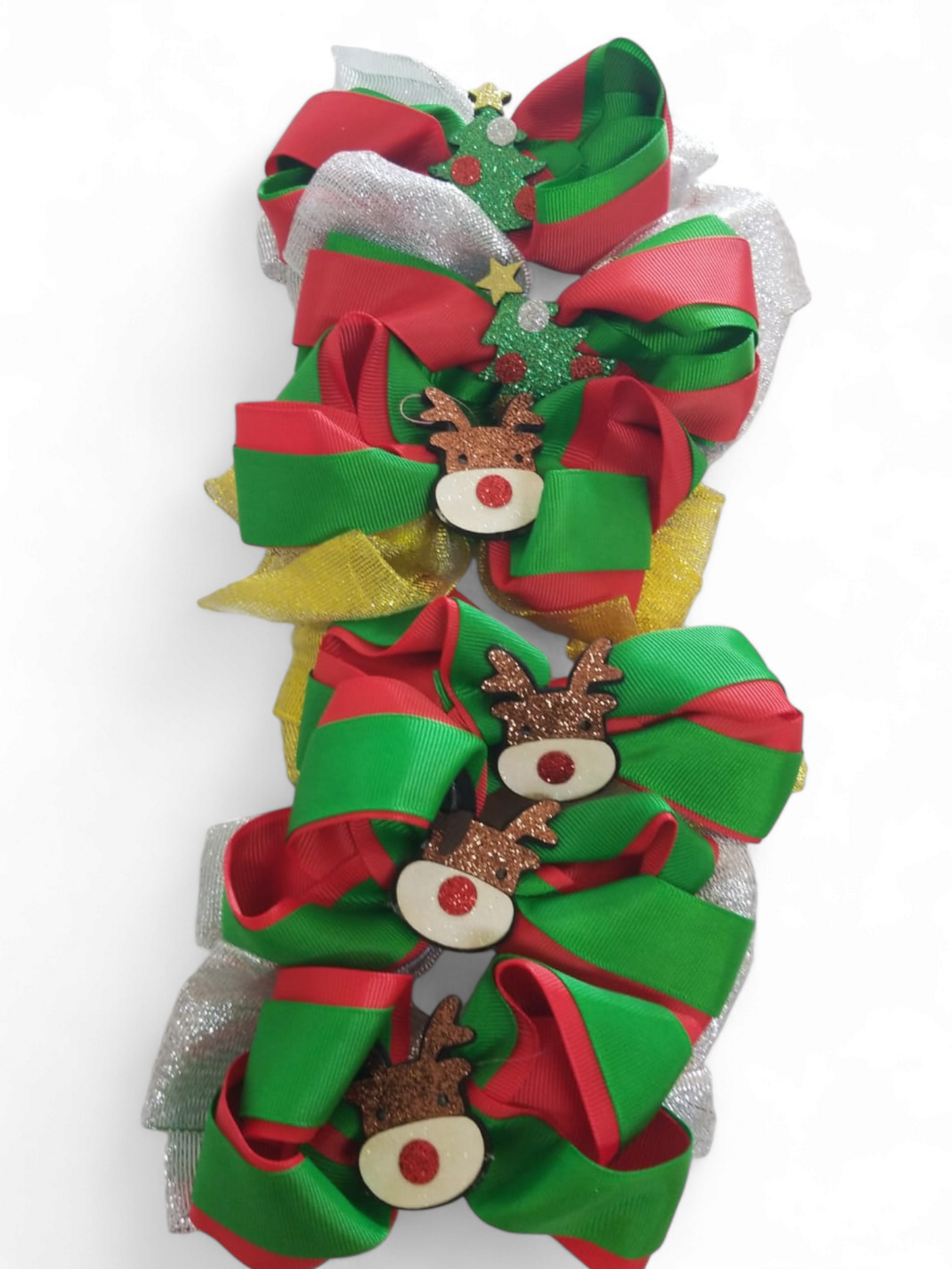Christmas bow reindeer & tree