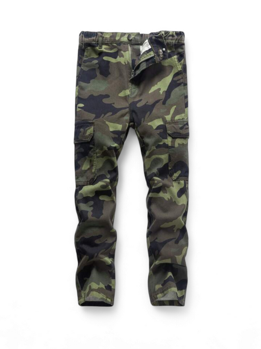 Camouflage long boy pants