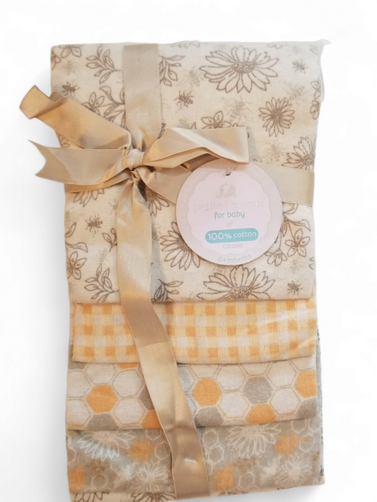 receiving baby blanket 4 pc