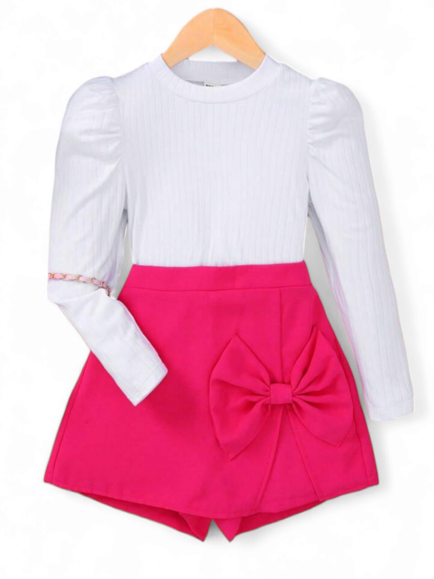 Pre teen girl pink & white set