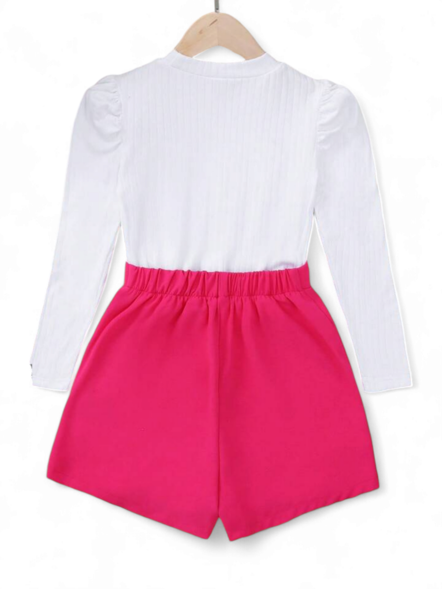 Pre teen girl pink & white set