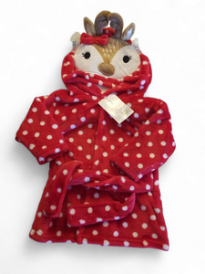 Little reindeer girl bathrobe