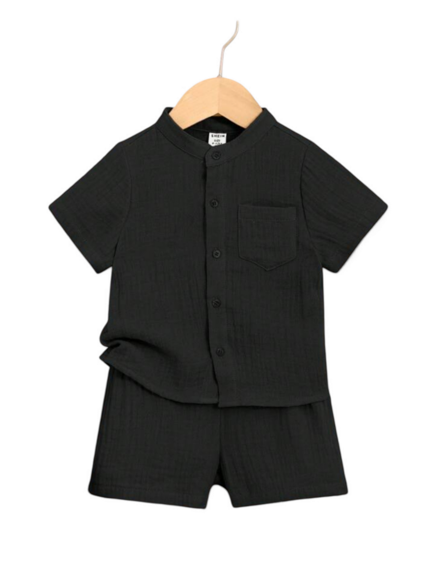 Boy black 2pc baby set
