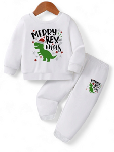 Merry Rex Mas boys set sweats