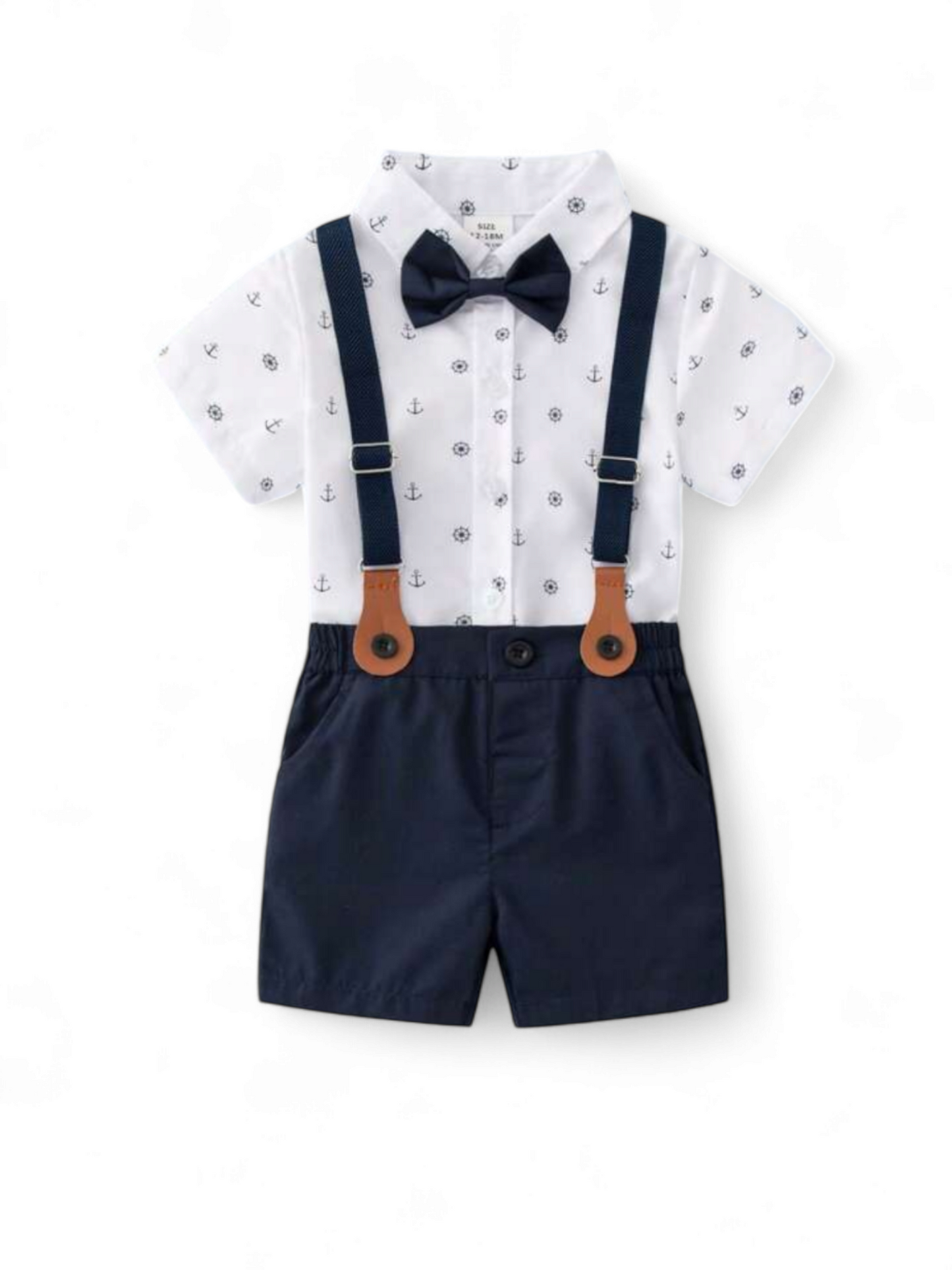 Anchor suspender boy set