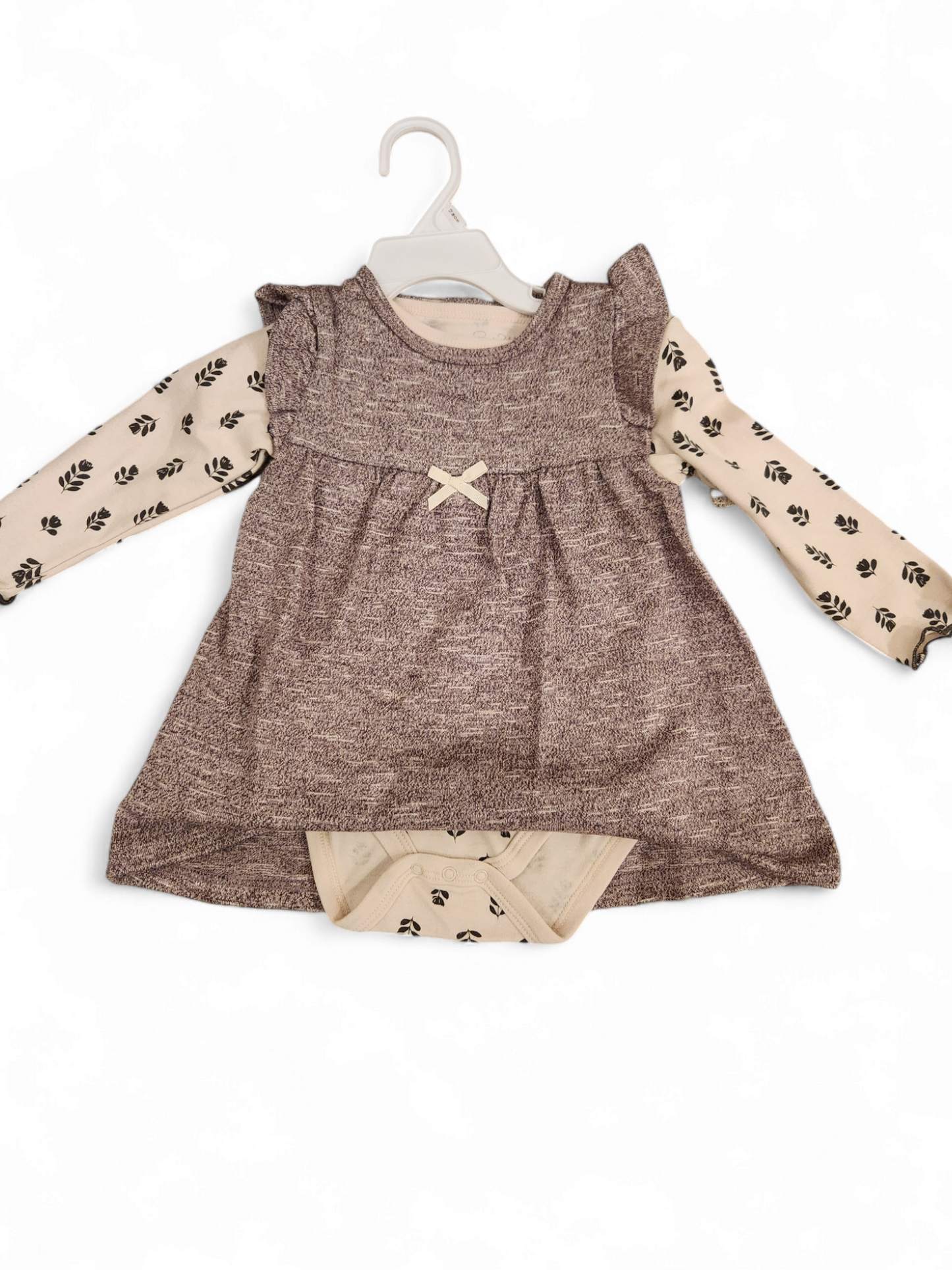 Rene fofe Baby long sleeve romper dress