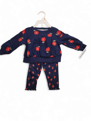 Lil apple long sleeve girl set