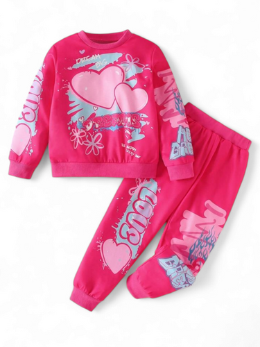 Love pink  sweats girl set