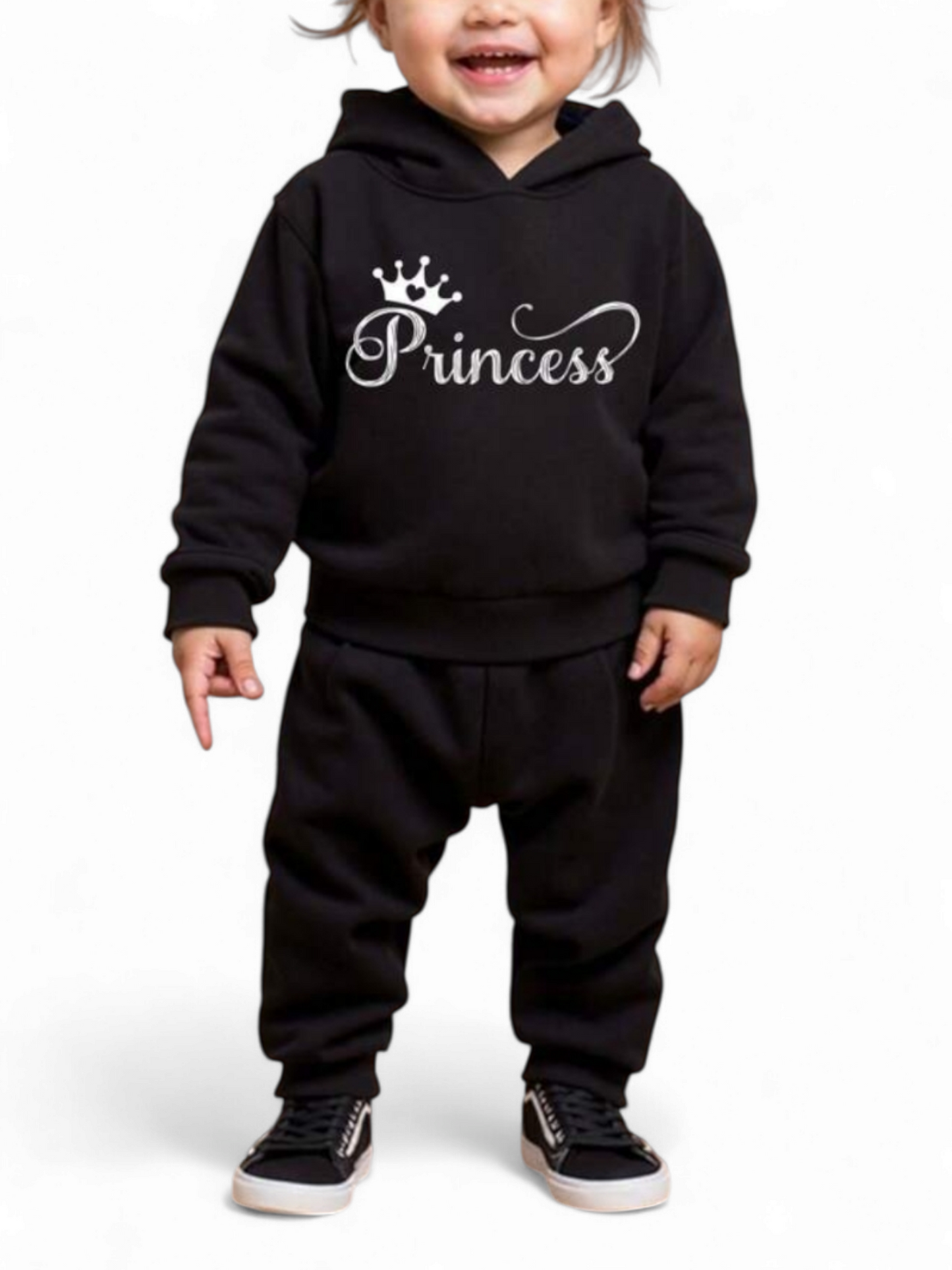 Princess hoodie sweats baby set