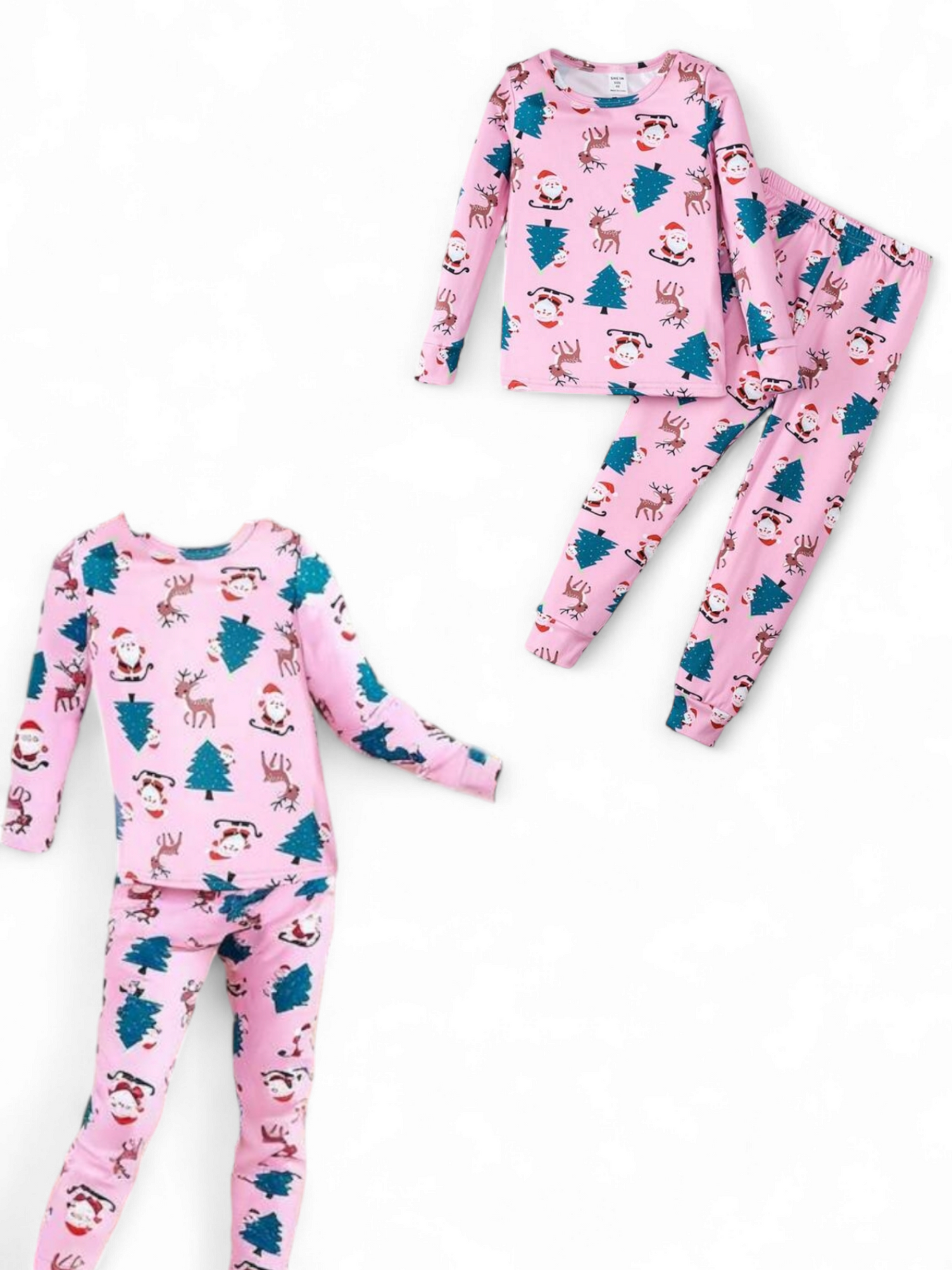 Girl christmas pink pj
