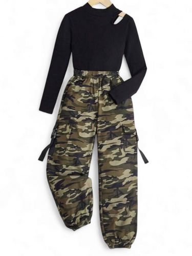 Teen girl camouflage set