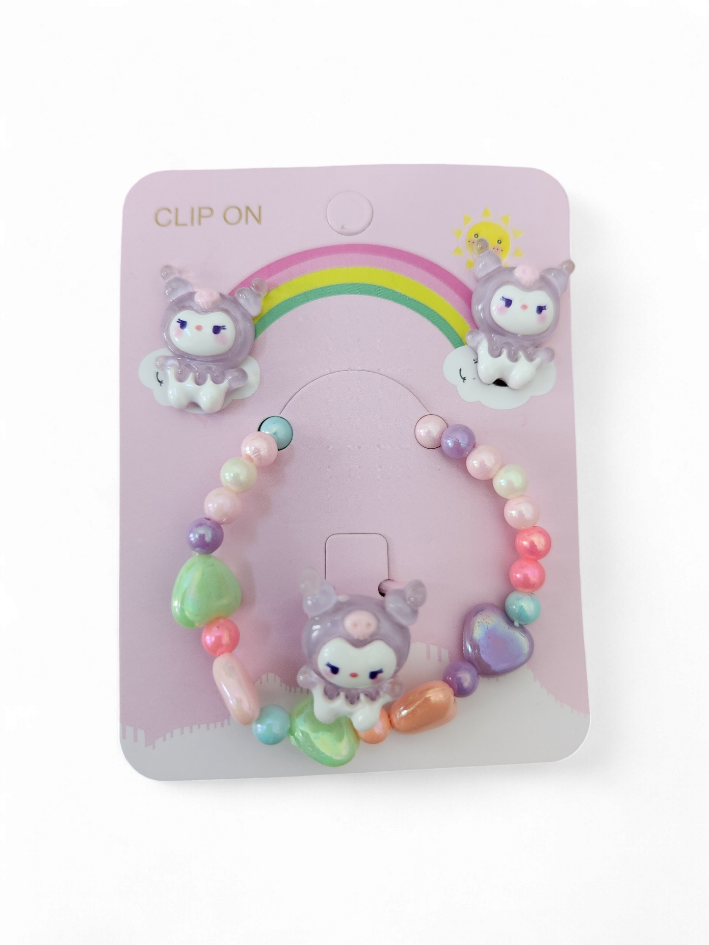 Toddler Girl clip on jewelry set