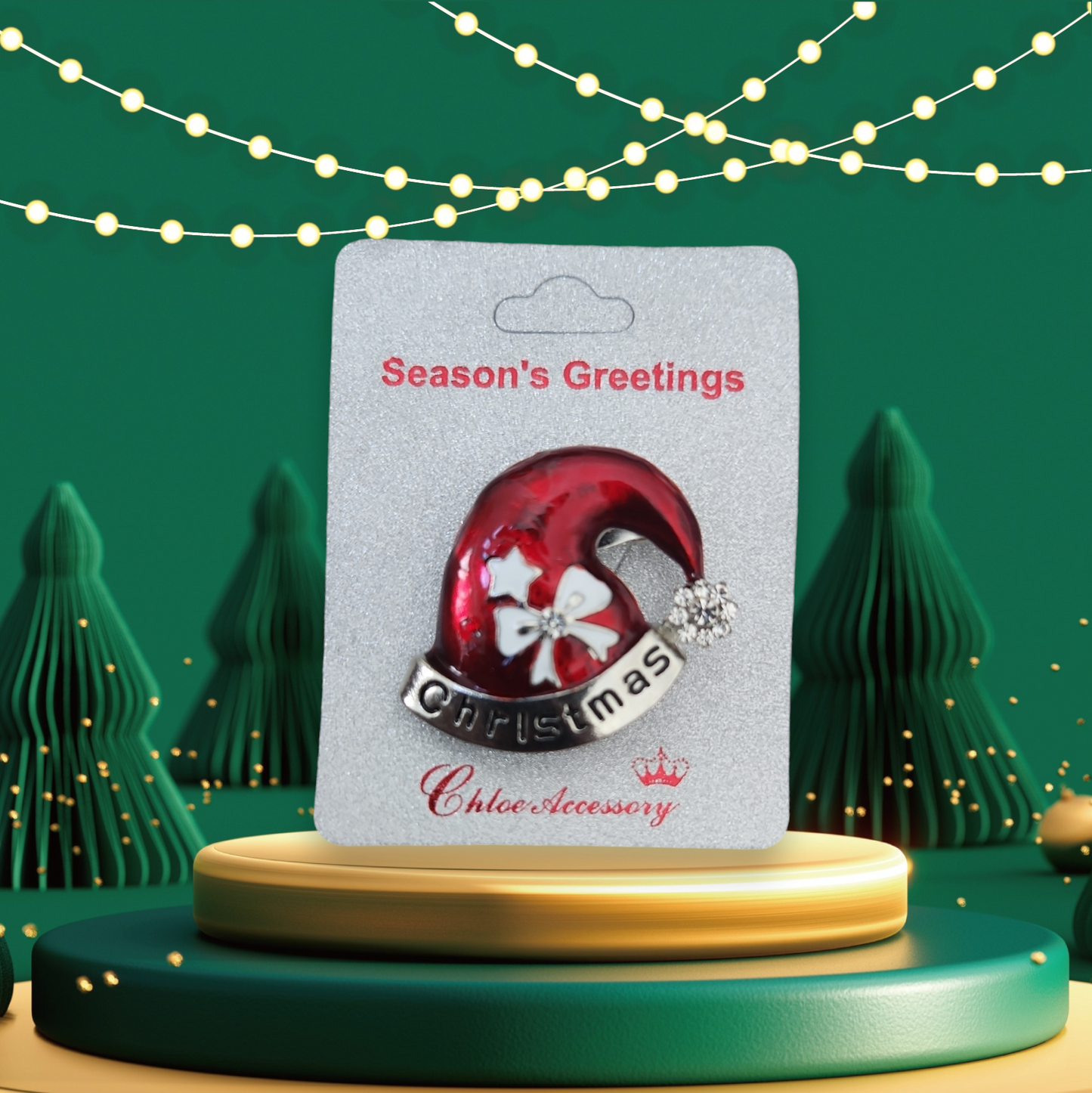 Christmas brooches