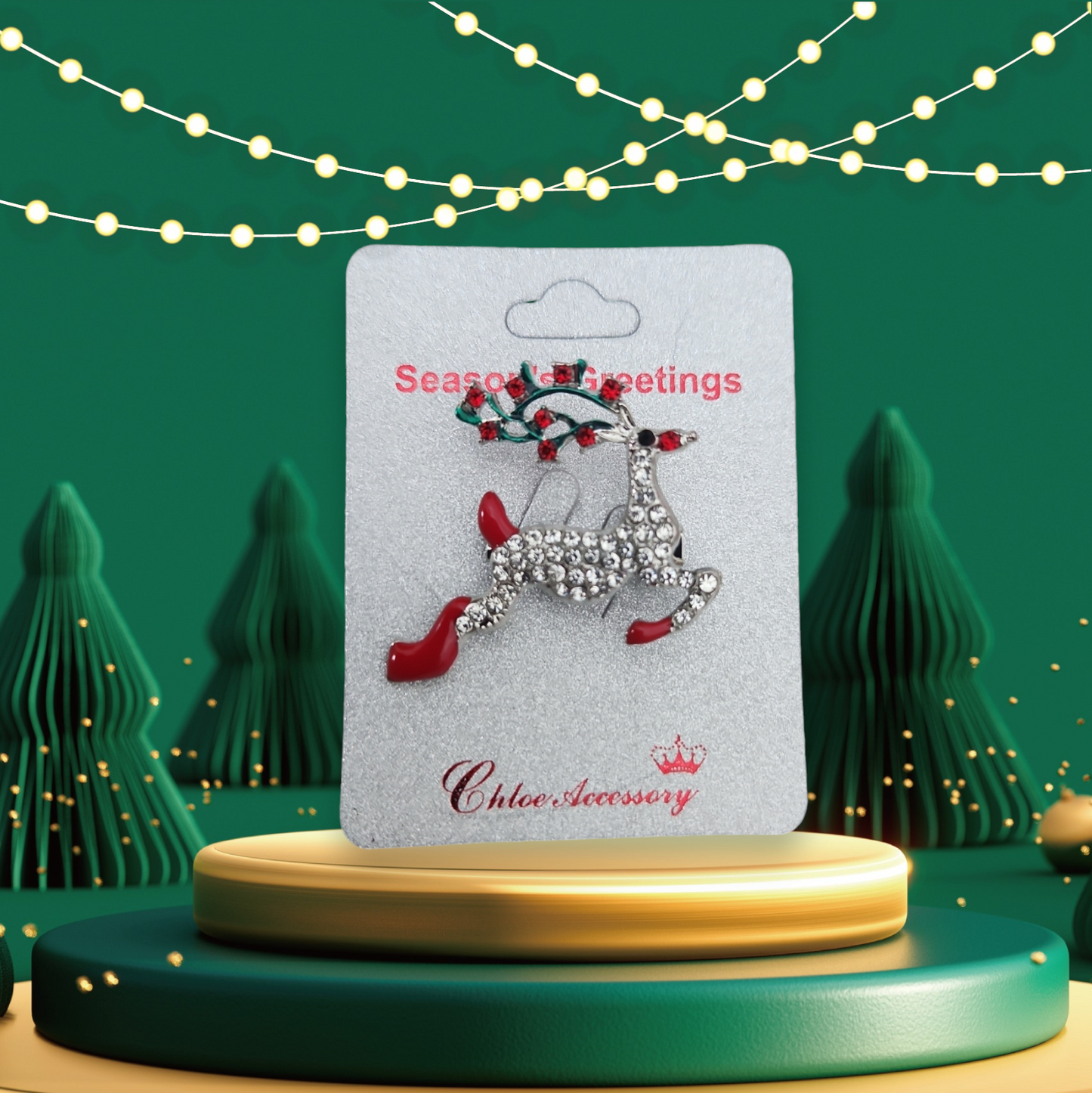 Christmas brooches