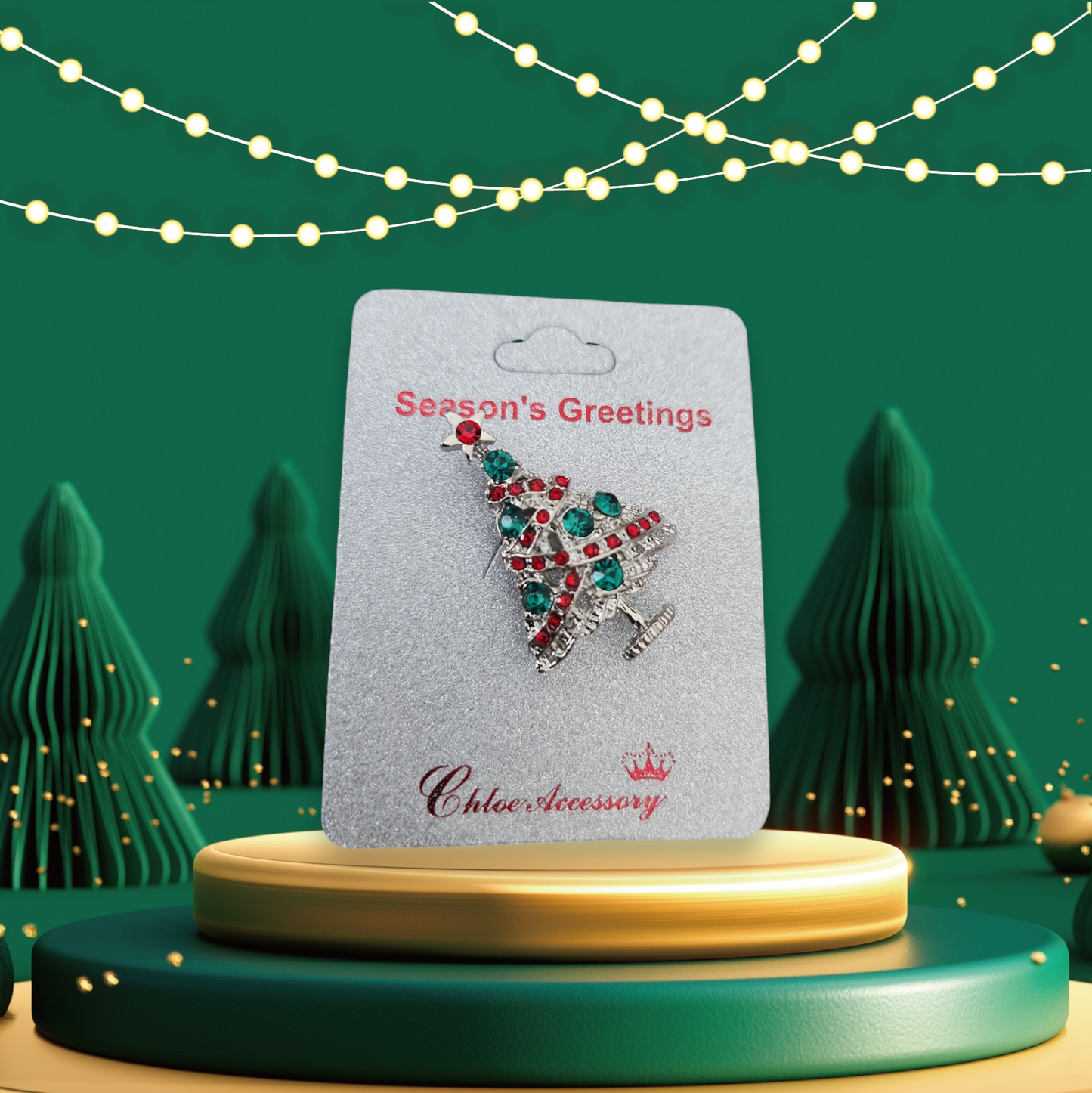 Christmas brooches