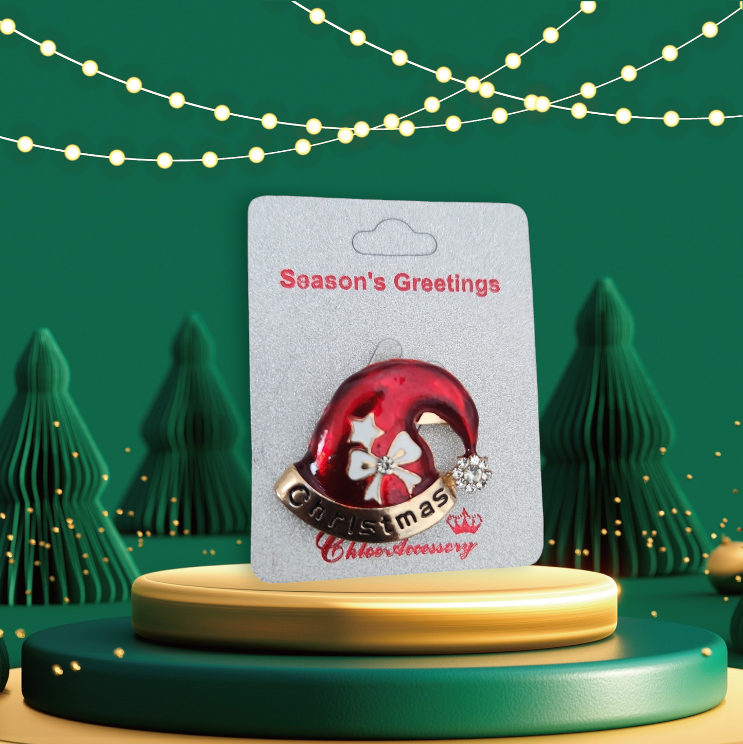 Christmas brooches