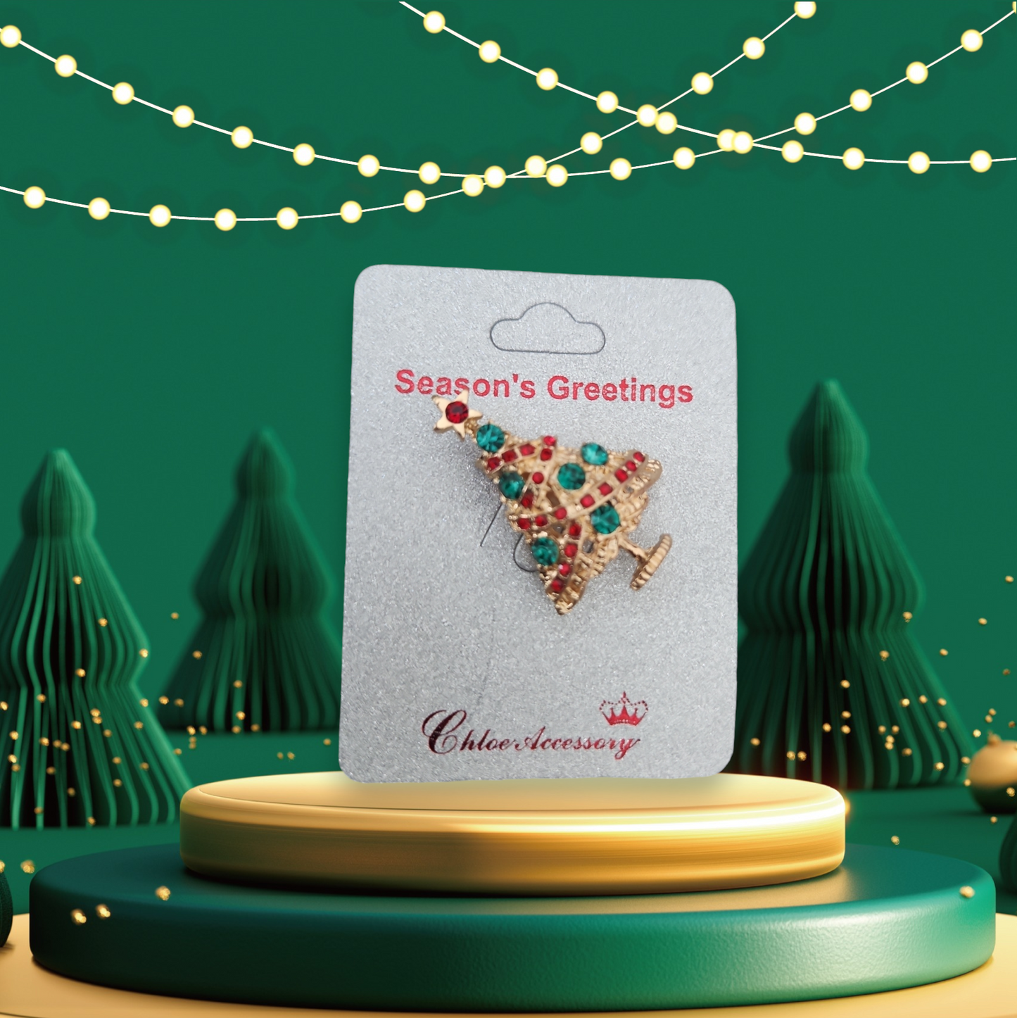 Christmas brooches