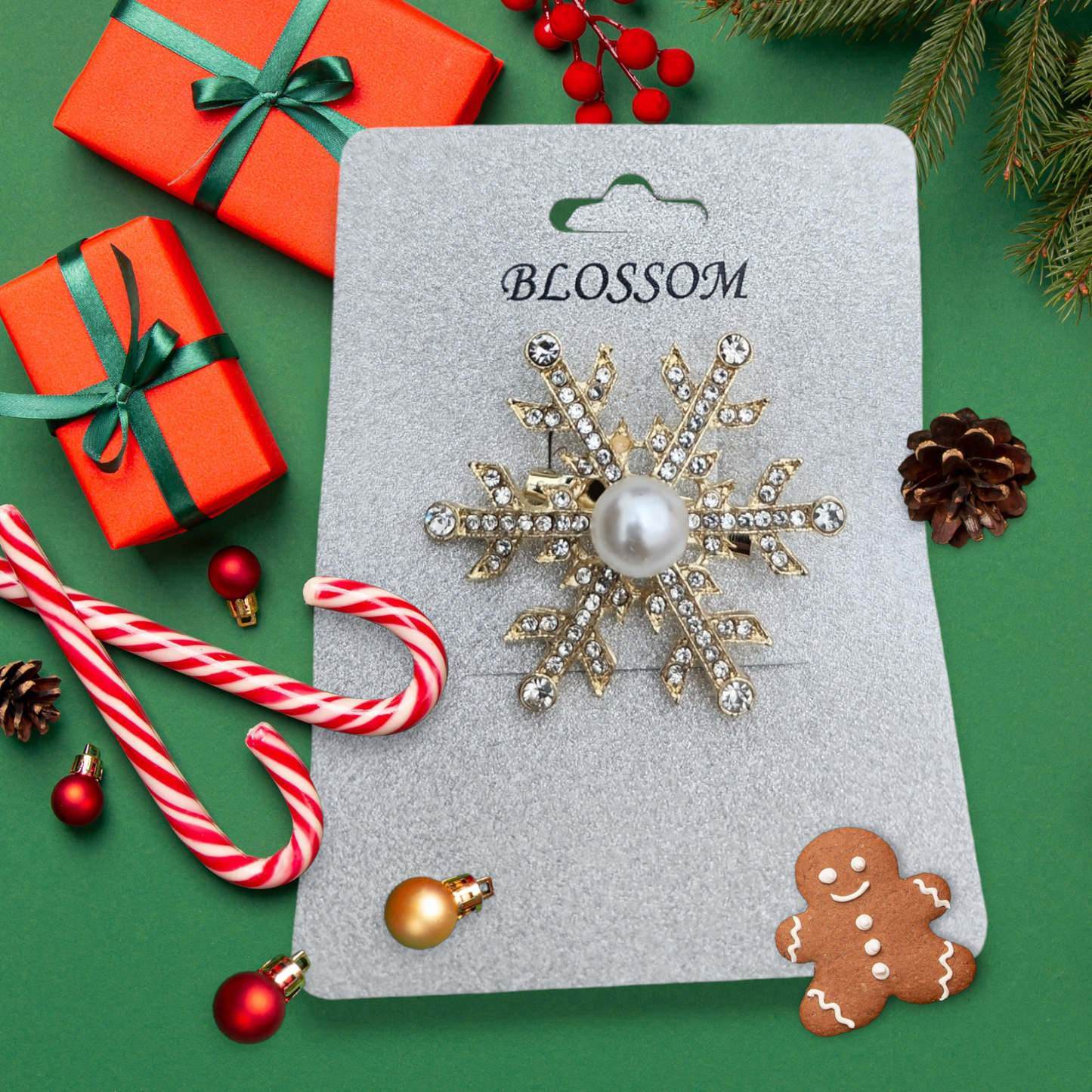 Christmas brooches