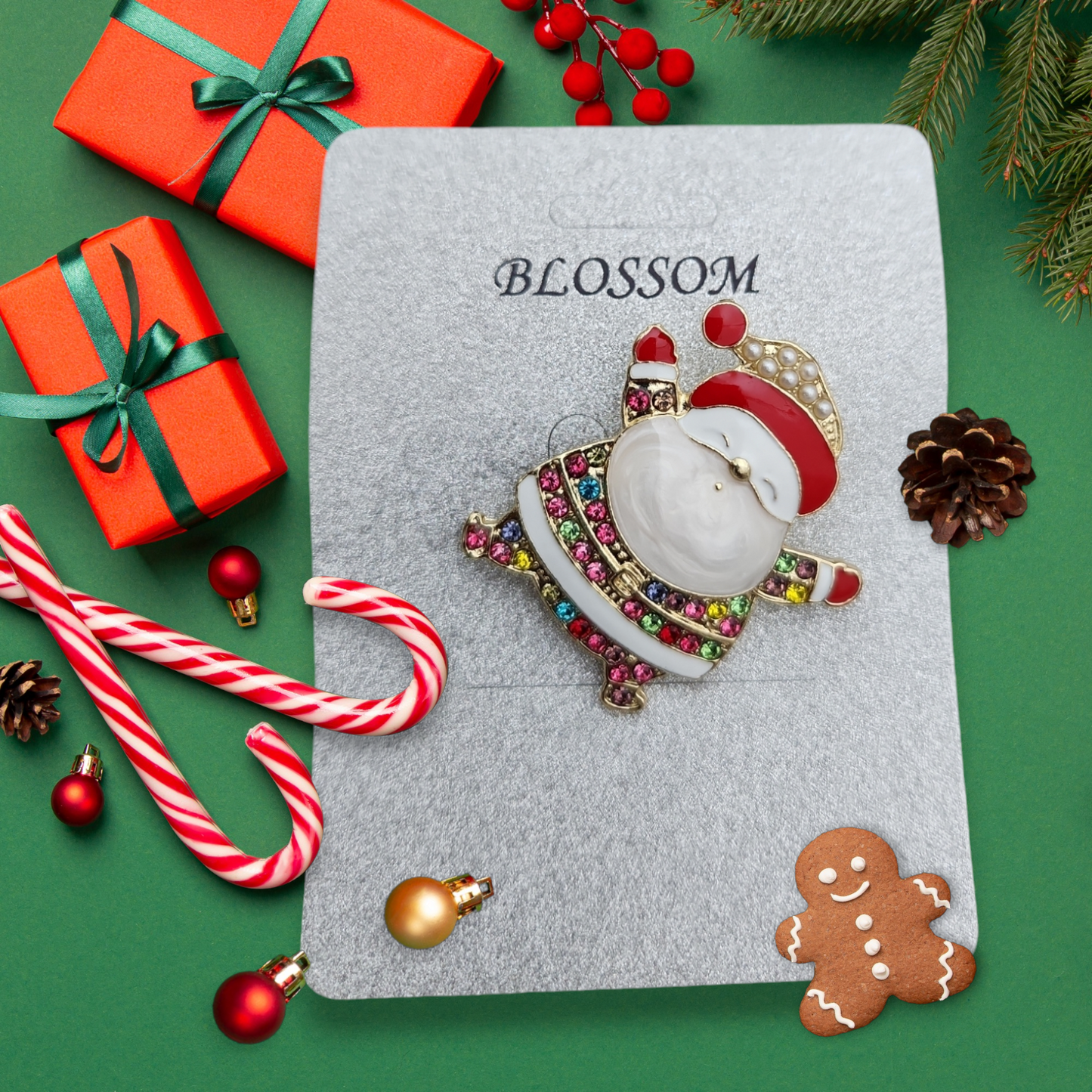 Christmas brooches