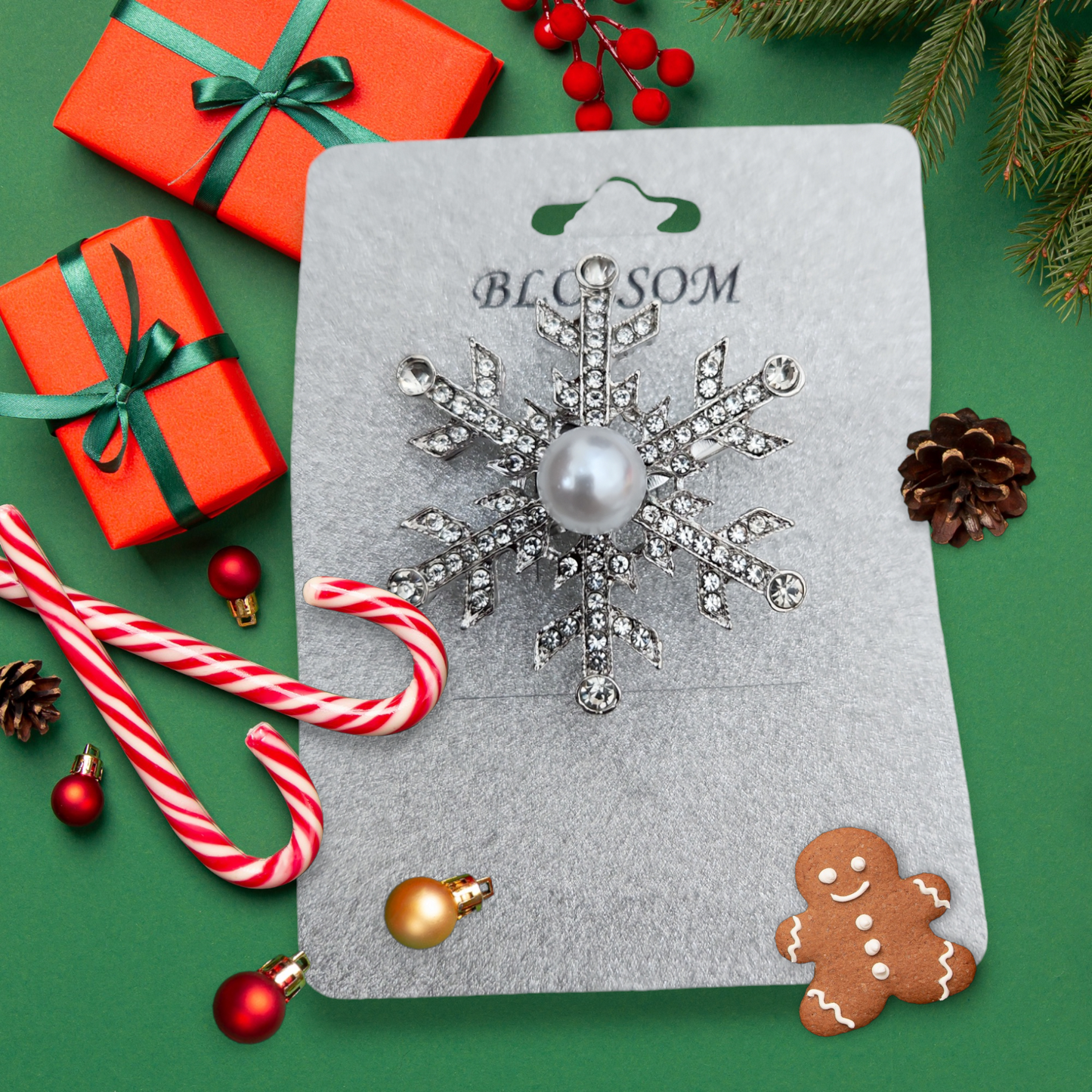 Christmas brooches