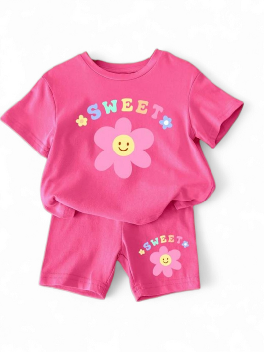 Sweet sunflower girl baby set