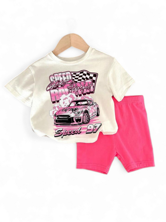 Speed 97  shorts & t- shirt baby set