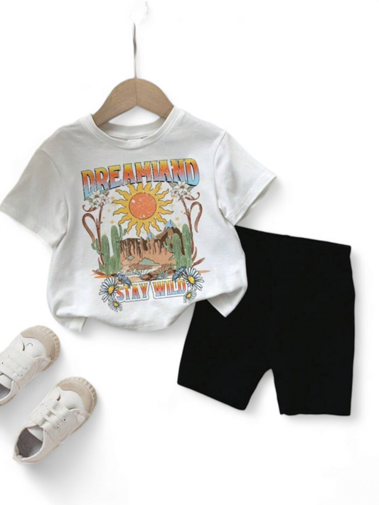 Dreamland baby set shorts & t-shirt
