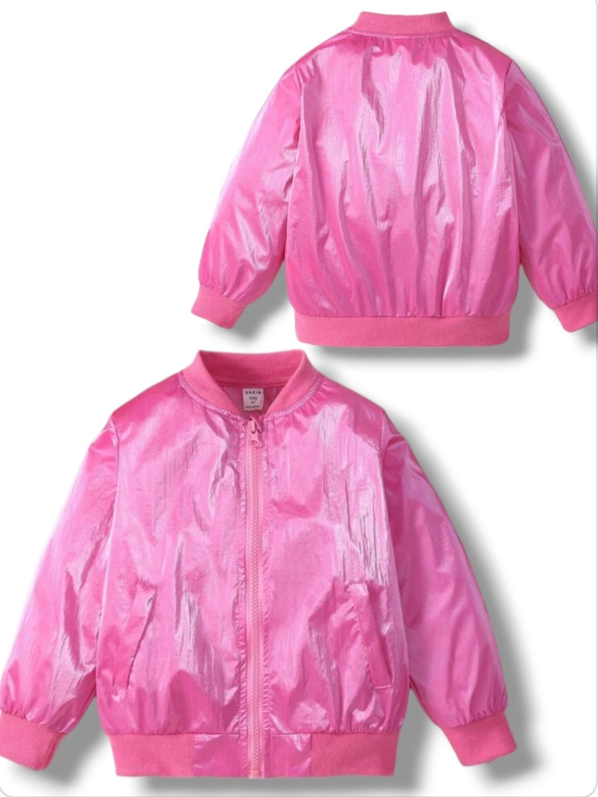 Girl Wind breaker pink jacket