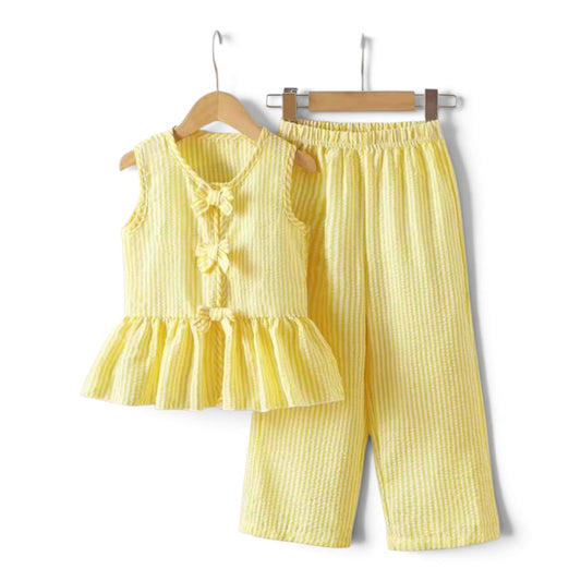 Girls 2pc yellow pants set