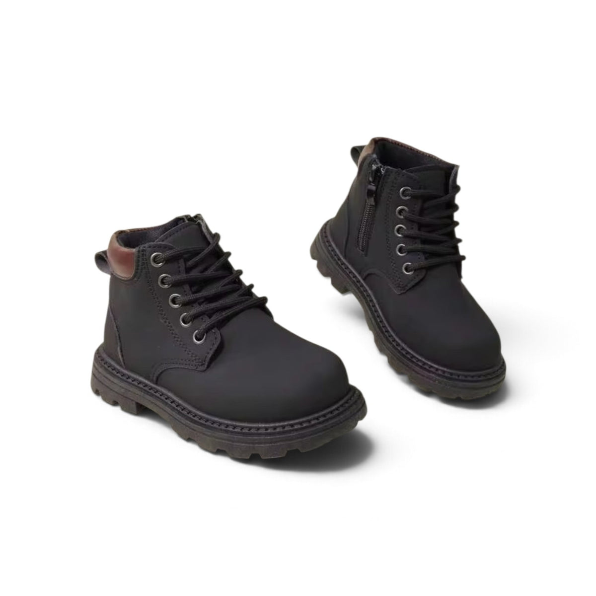 Boys black lace boots 2k6