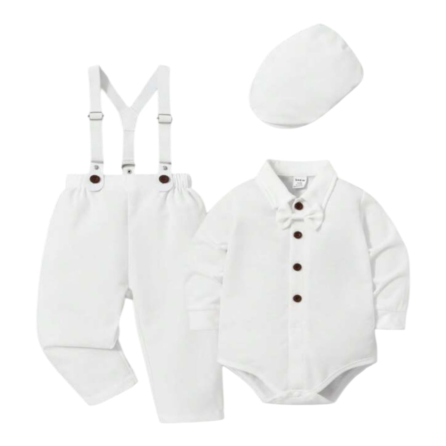Baby boys formal 3pc white set 2k6