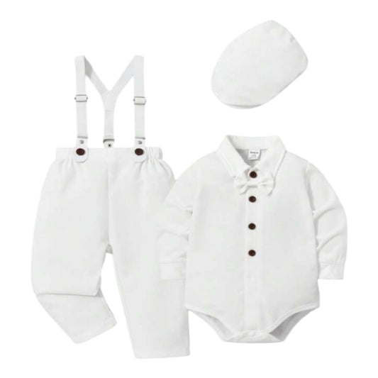 Baby boys formal 3pc white set 2k6