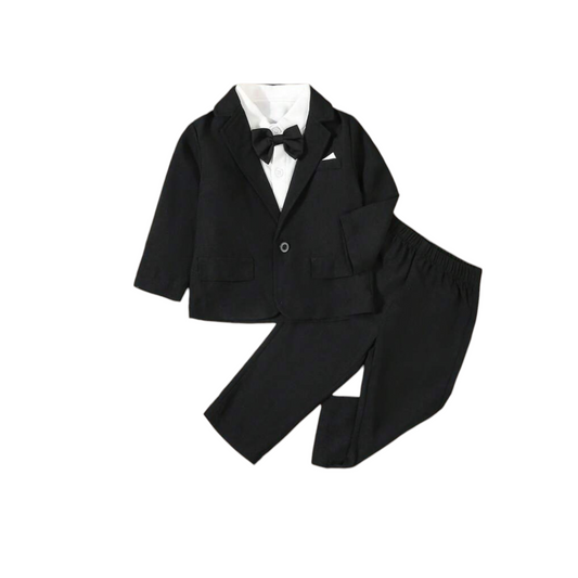 formal black 3pc baby set