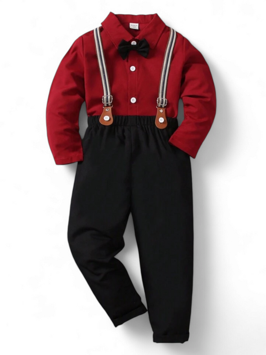 Black and red boys formal suit 2k6