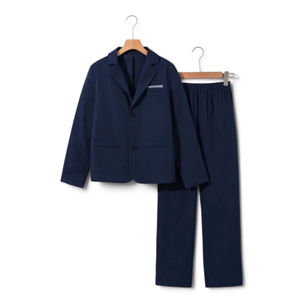 Dark blue boys jacket & trousers boys formal set