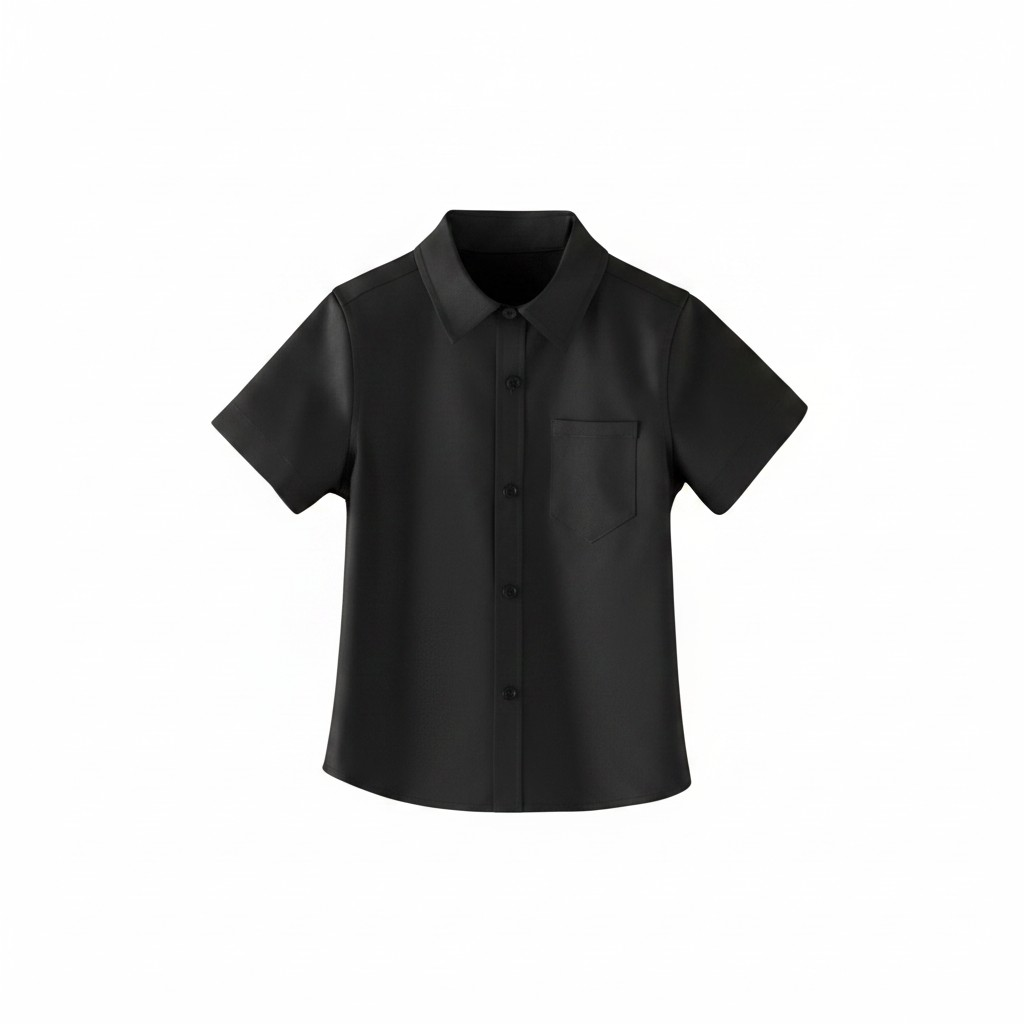 Boy black short sleeve shirt 2k6