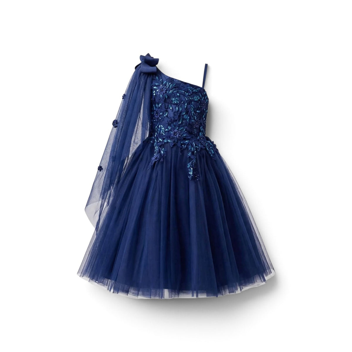 Girls blue rose  dress 2k6