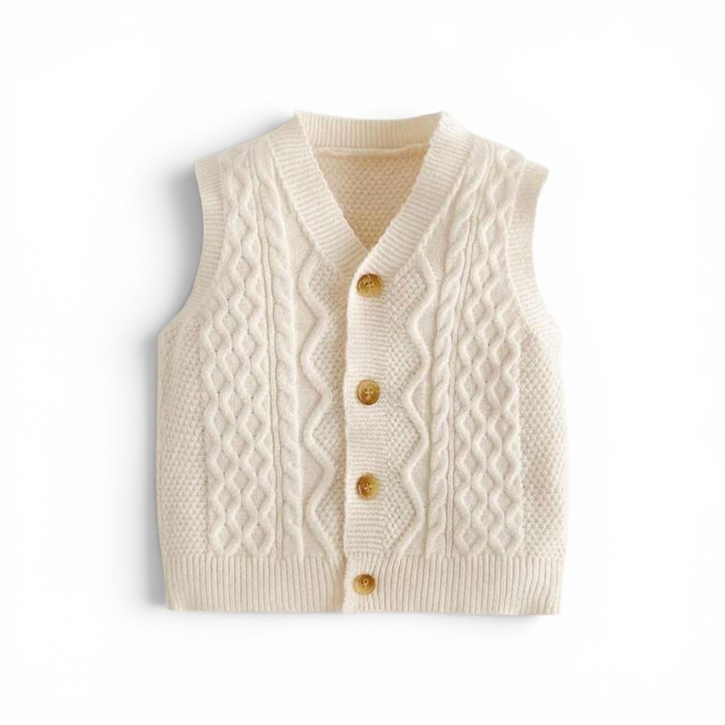 Baby beige sweater vest