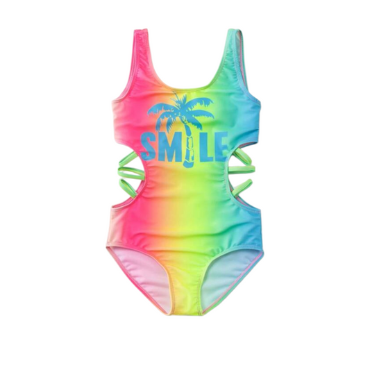Smile tropical girls swimsuit
