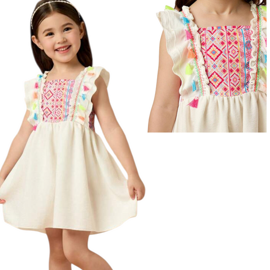 Girls bohemian multicolor girls dress