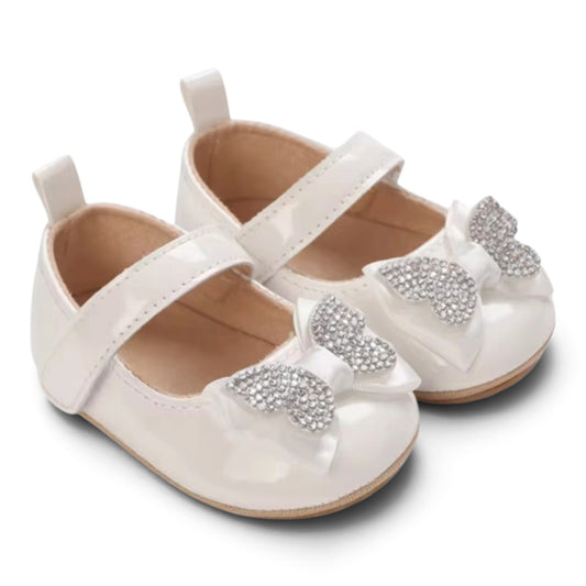 White butterfly girls shoes  2k6