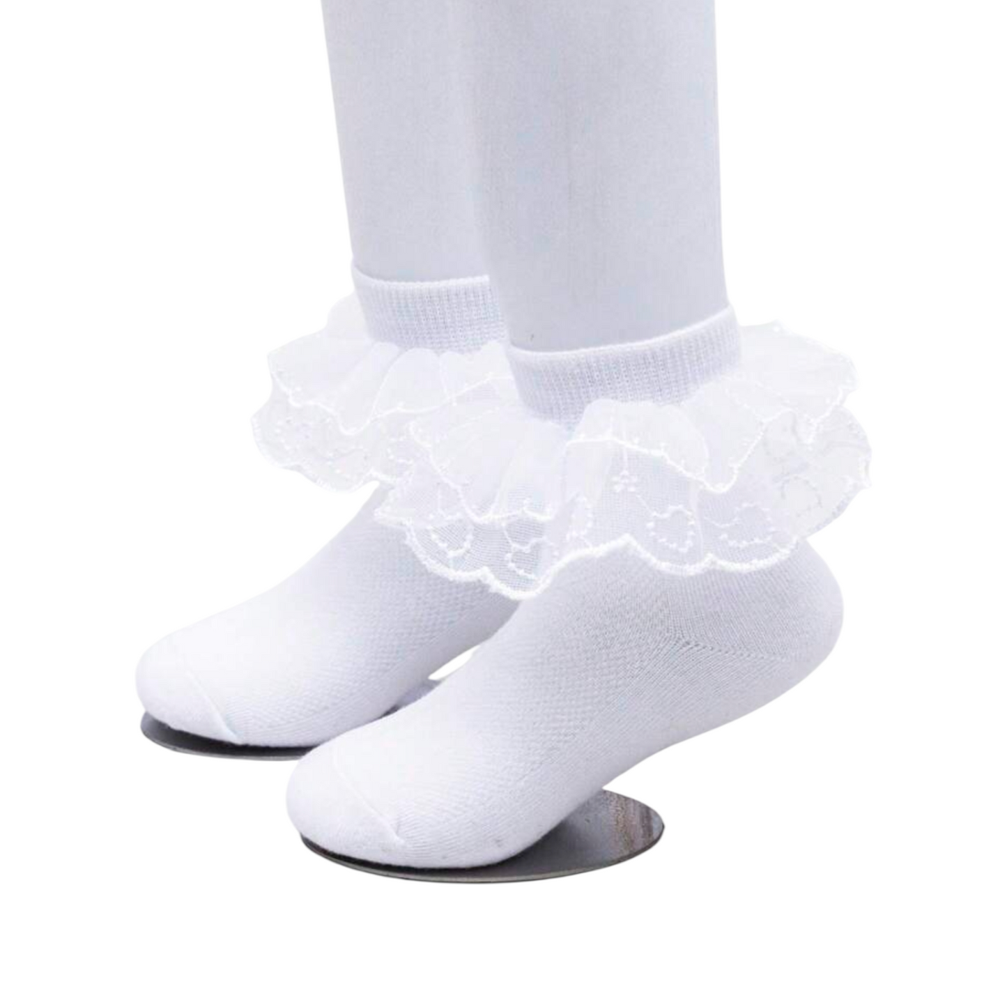 Girls white socks 2k6