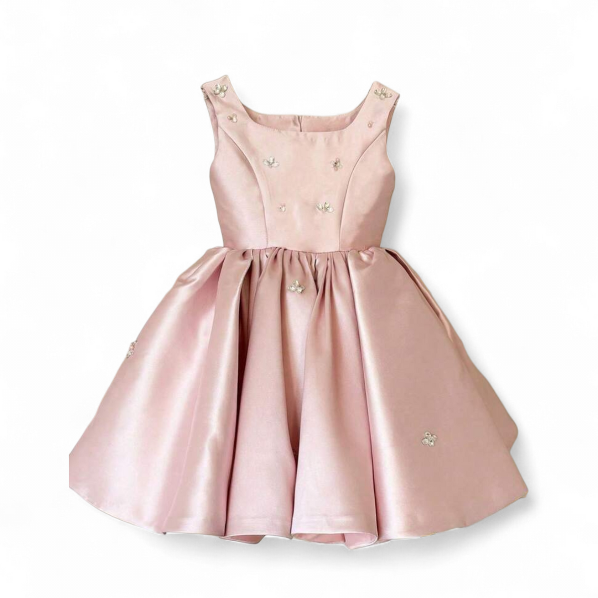 Girls peach pink girks formal dress