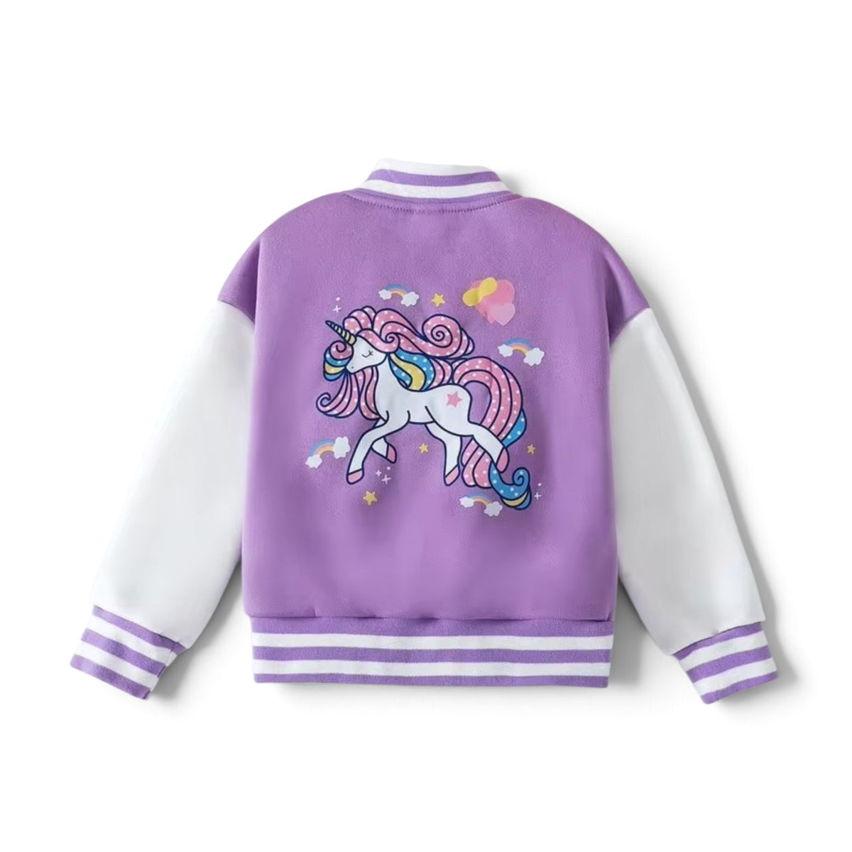 Girls purple unicorn sweater