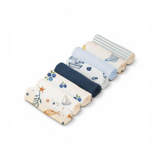 Baby boy breathable Muslin baby bath rags