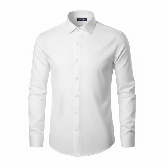White long-sleeved suit king boys shirt