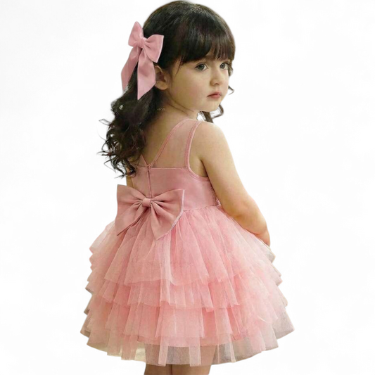 Baby Pink tulle formal dress 2k6
