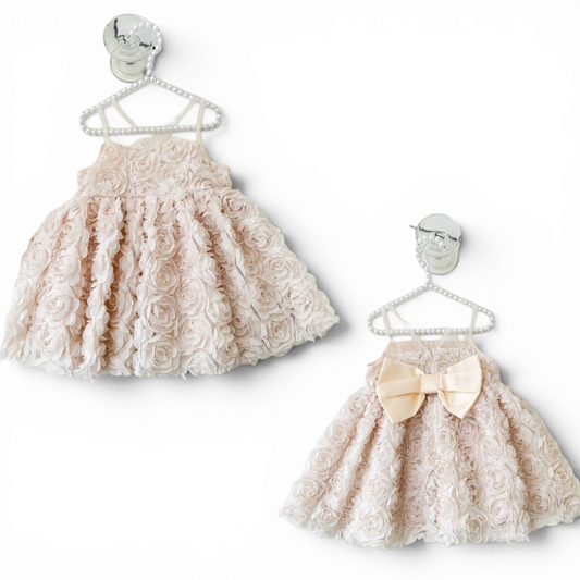 Floral fancy  baby girl formal dress