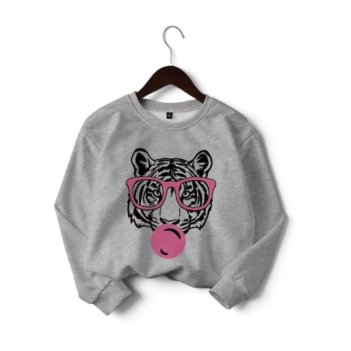 Girl grey tiger sweater 2k6