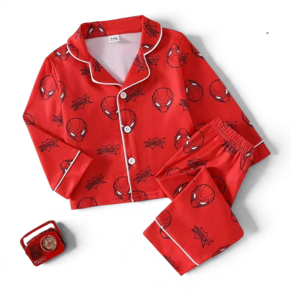 Baby boy red button down pj